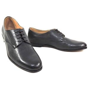 ALBERTO CICCIOLI 🇮🇹 MEN'S BLACK SOFT LEATHER COMFORT DERBY SHOES